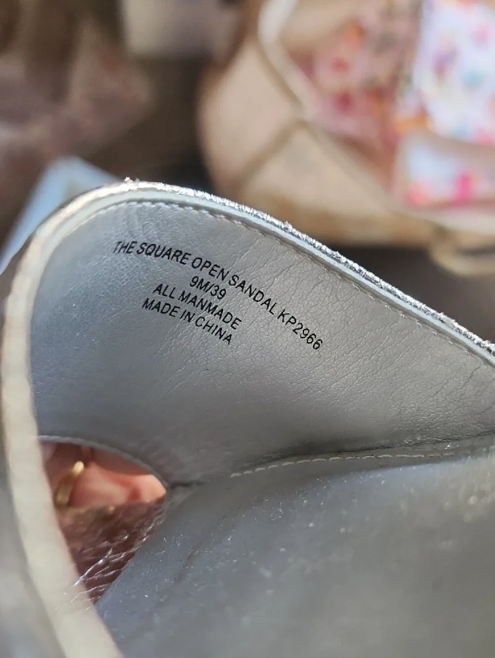 Katy Perry Collections Metallic Silver Platform Sandals
